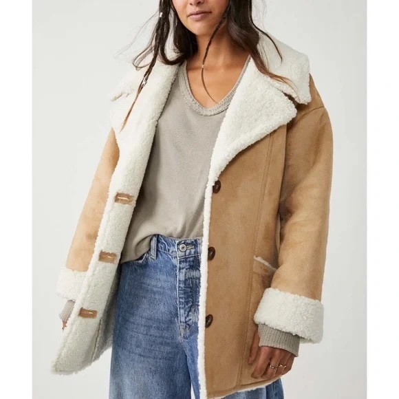 Free People Jackets & Blazers - Free People Diogo Sherpa Coat